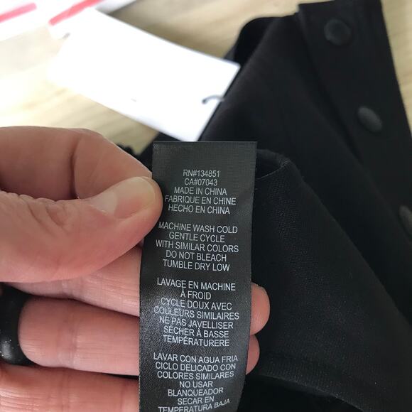 WAYF Where Are You From Top Womens Large Black Crop Tank Bustier Festival Goth - Picture 8 of 8